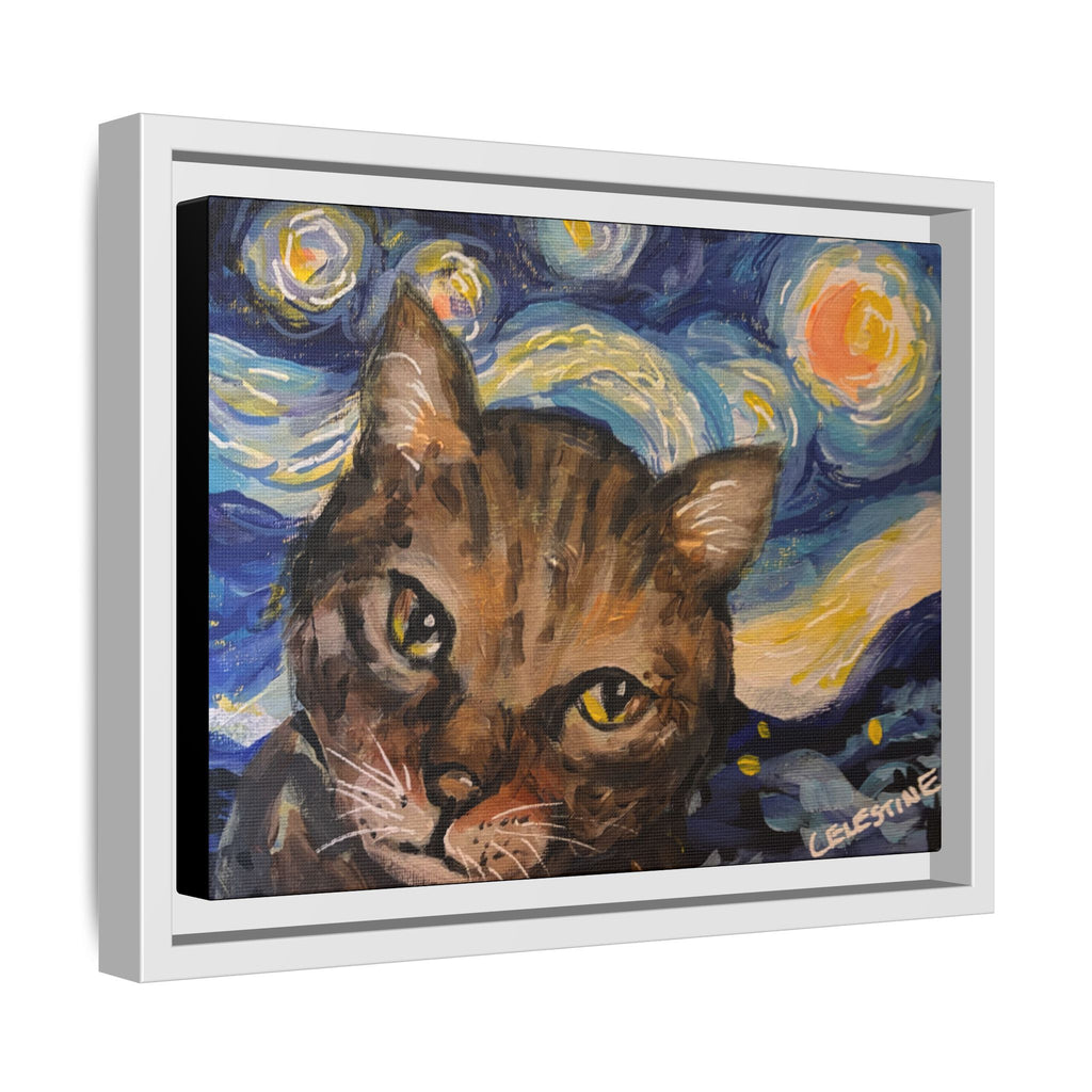 Starry Night Cat Portrait