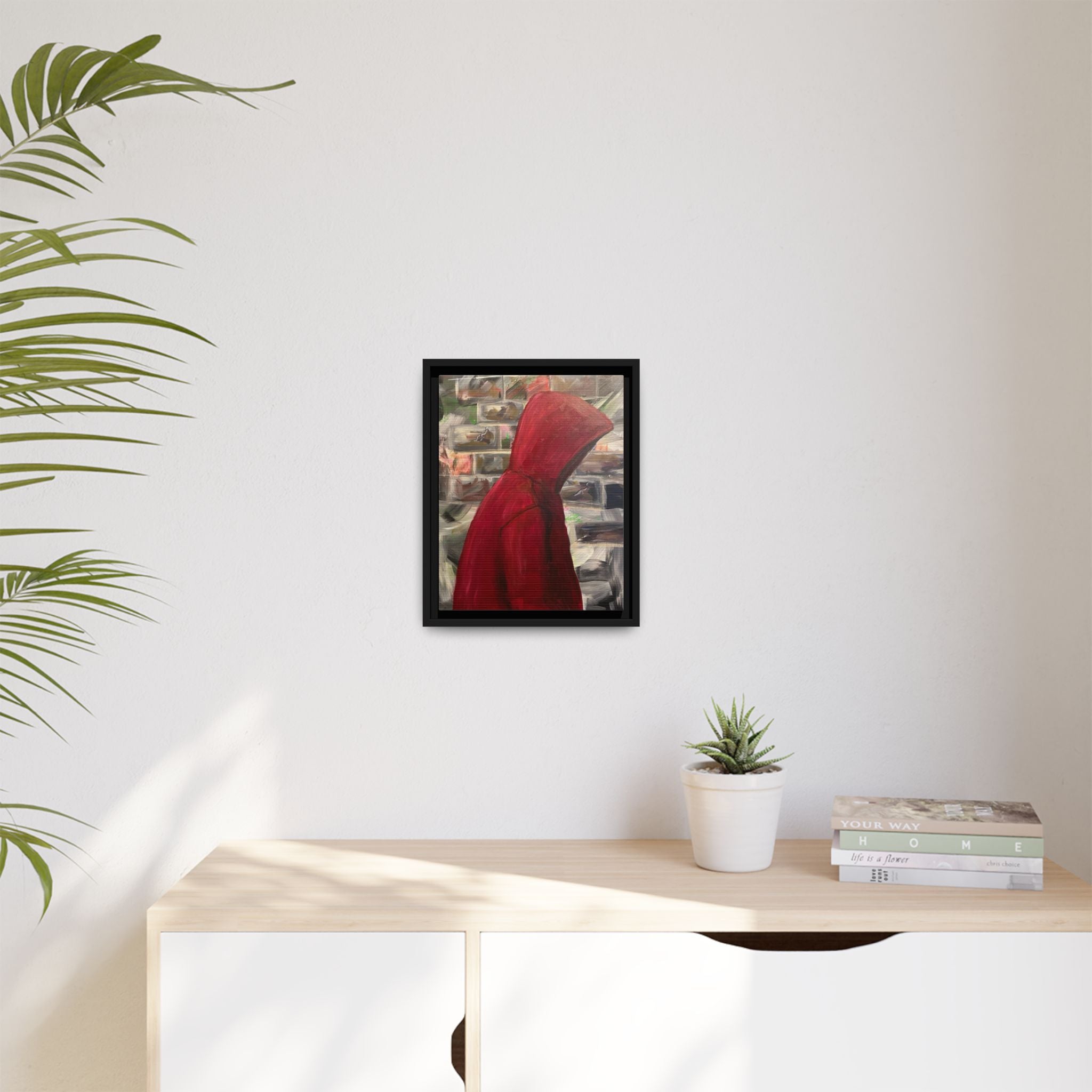 Red Hood - Framed Wall Art — Figure Urban Painting