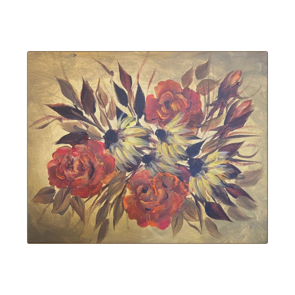 Vintage Look Floral Bouquet Canvas
