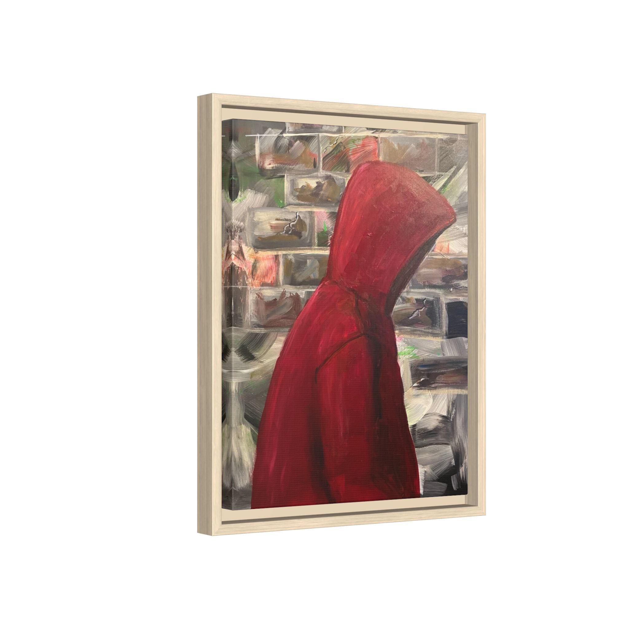 Red Hood - Framed Wall Art — Figure Urban Painting