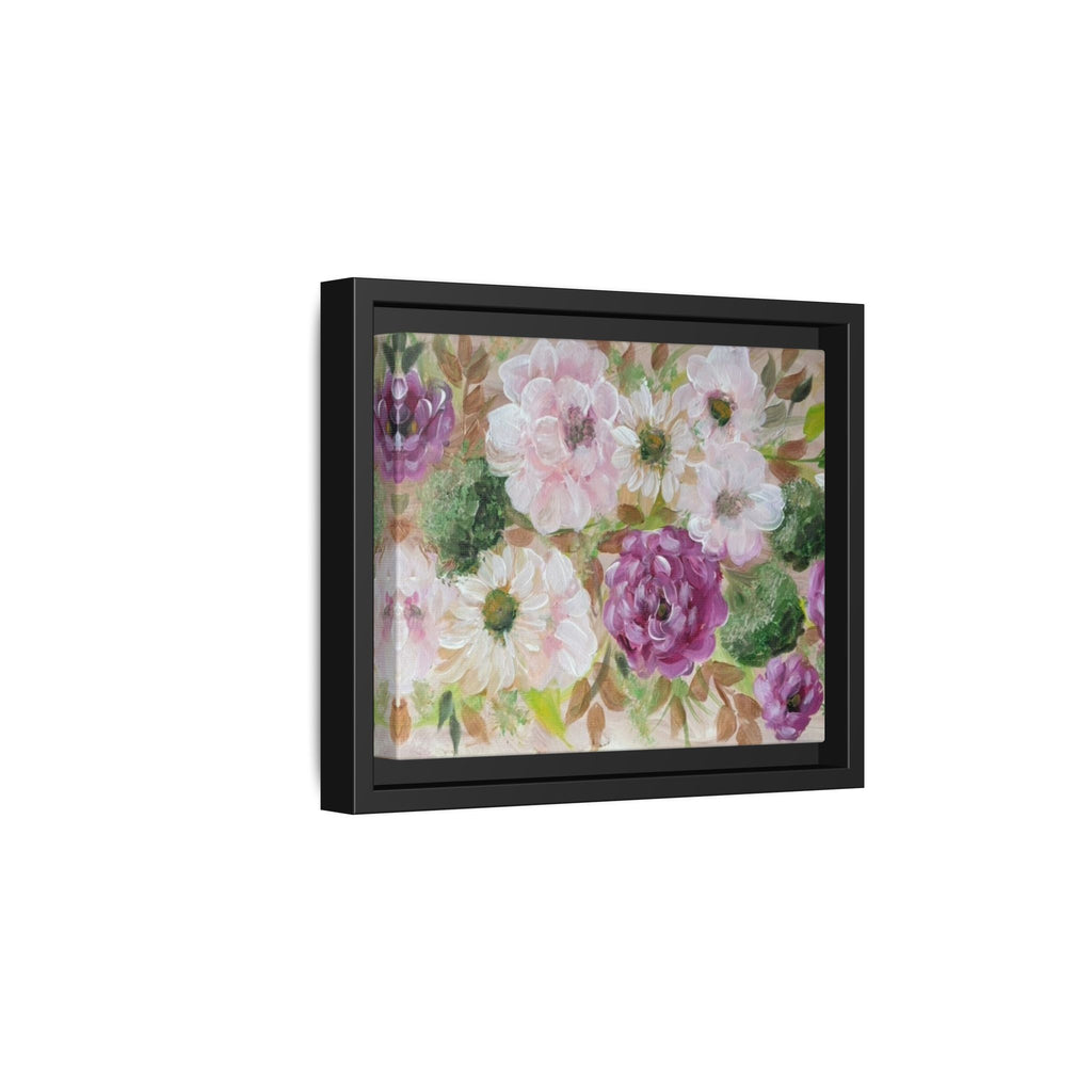 Floral Canvas Print — Pink & Mauve Watercolor Peonies