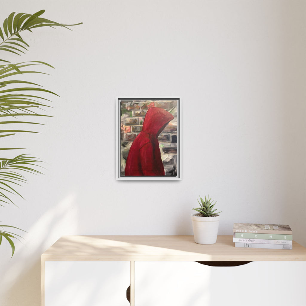 Red Hood - Framed Wall Art — Figure Urban Painting