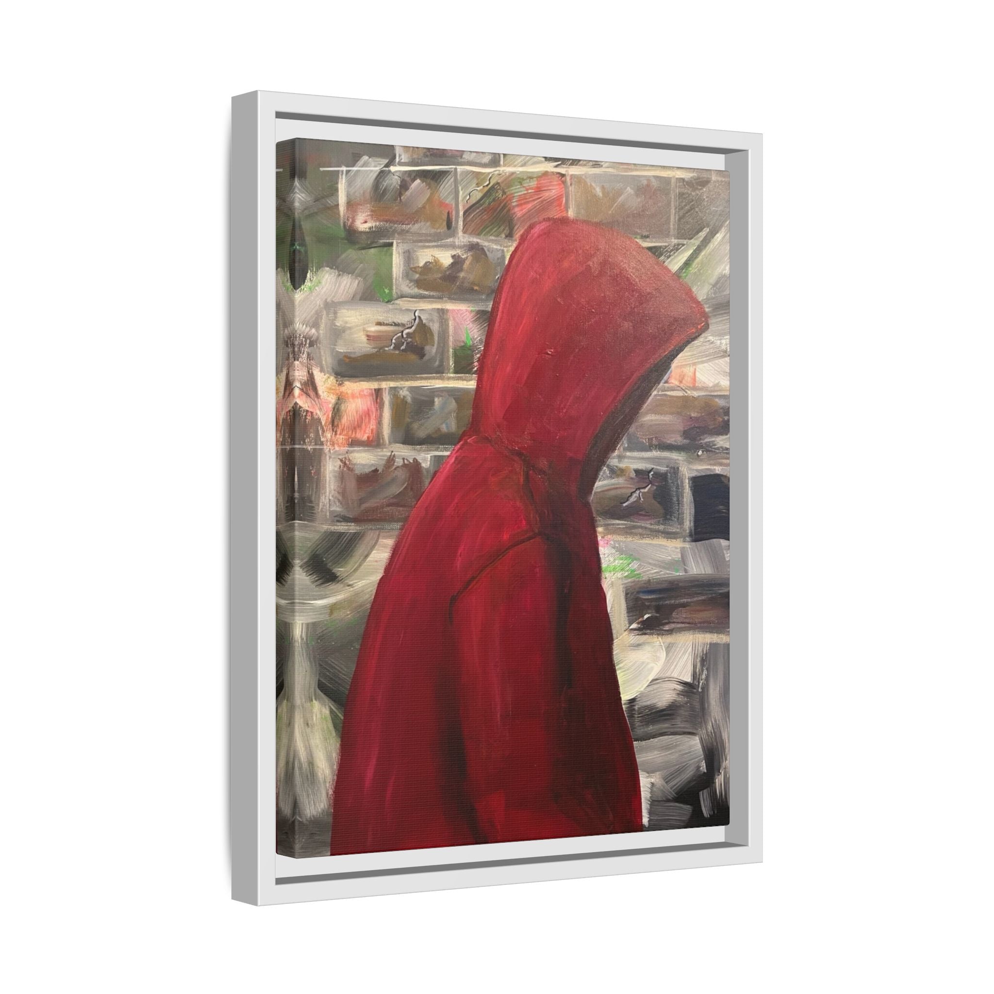 Red Hood - Framed Wall Art — Figure Urban Painting