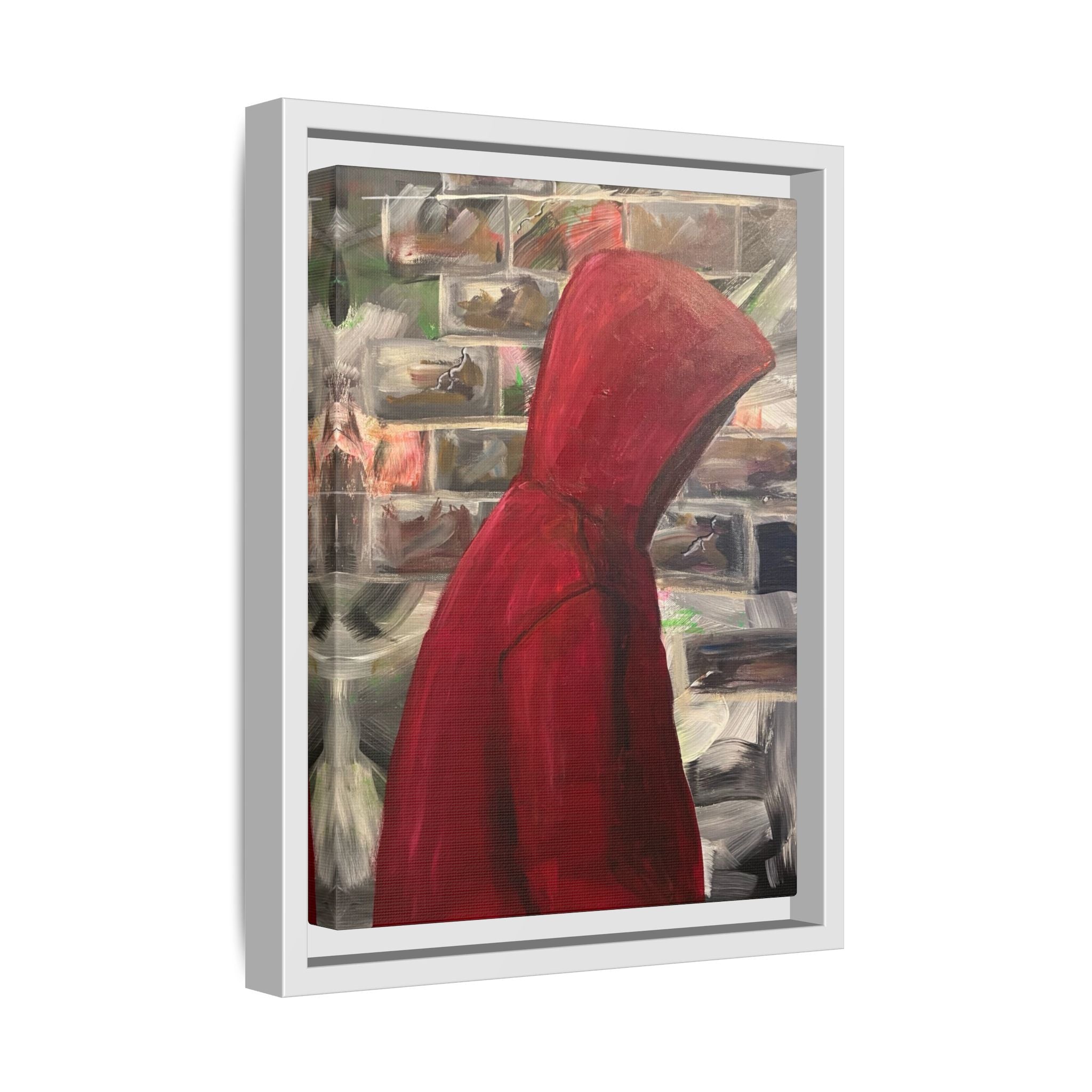 Red Hood - Framed Wall Art — Figure Urban Painting