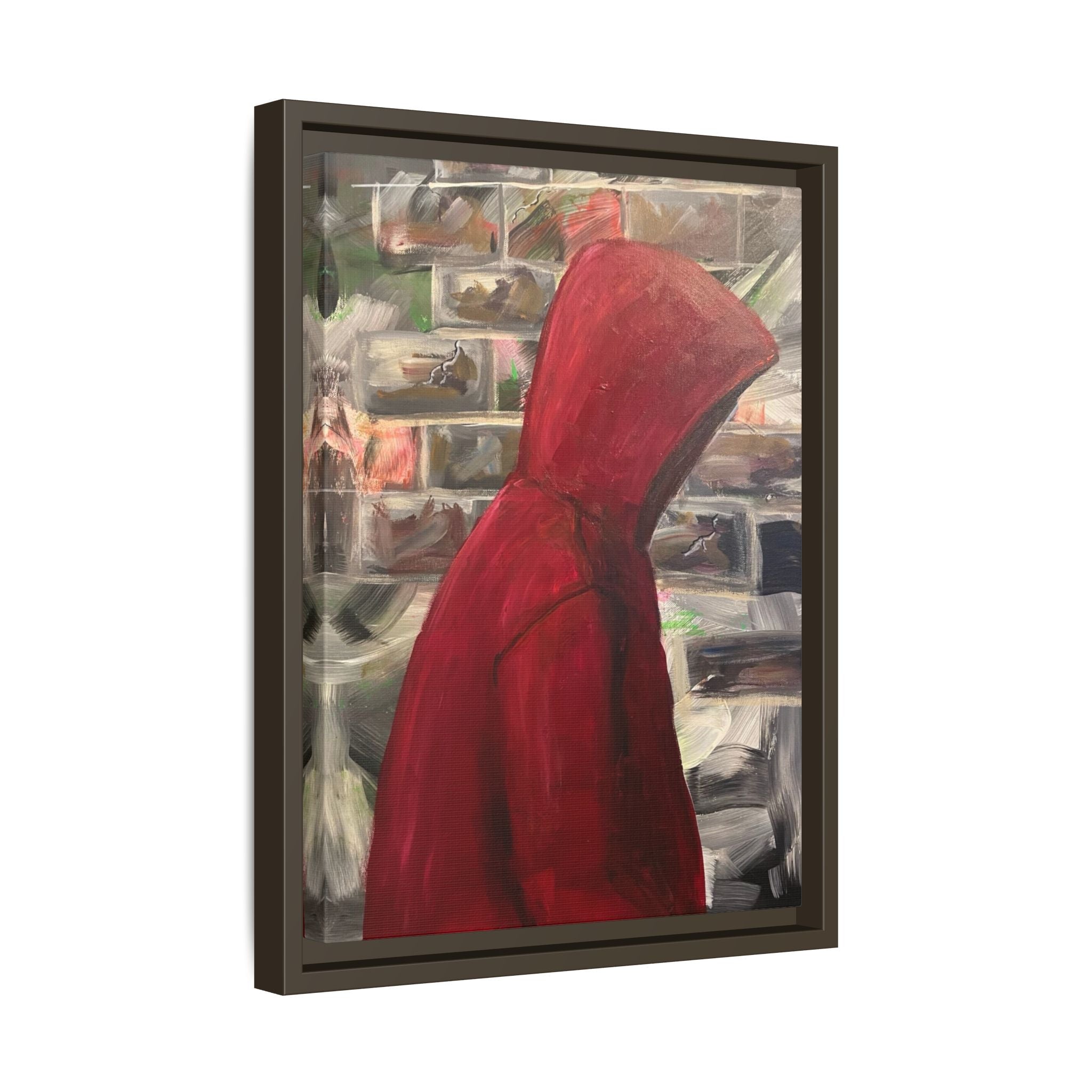 Red Hood - Framed Wall Art — Figure Urban Painting
