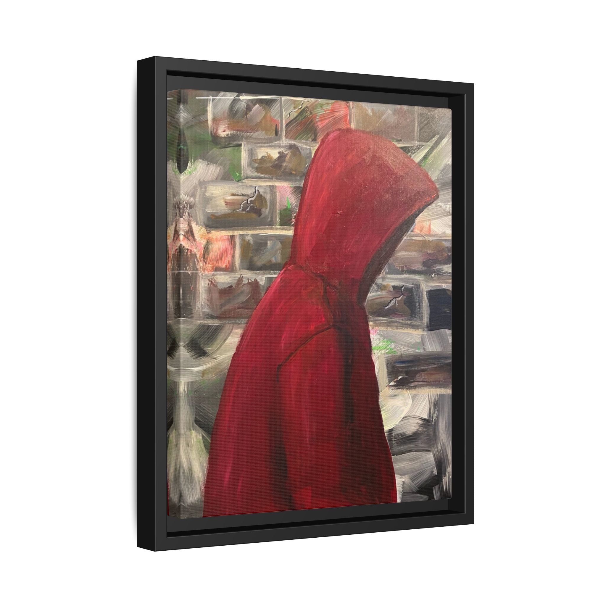 Red Hood - Framed Wall Art — Figure Urban Painting