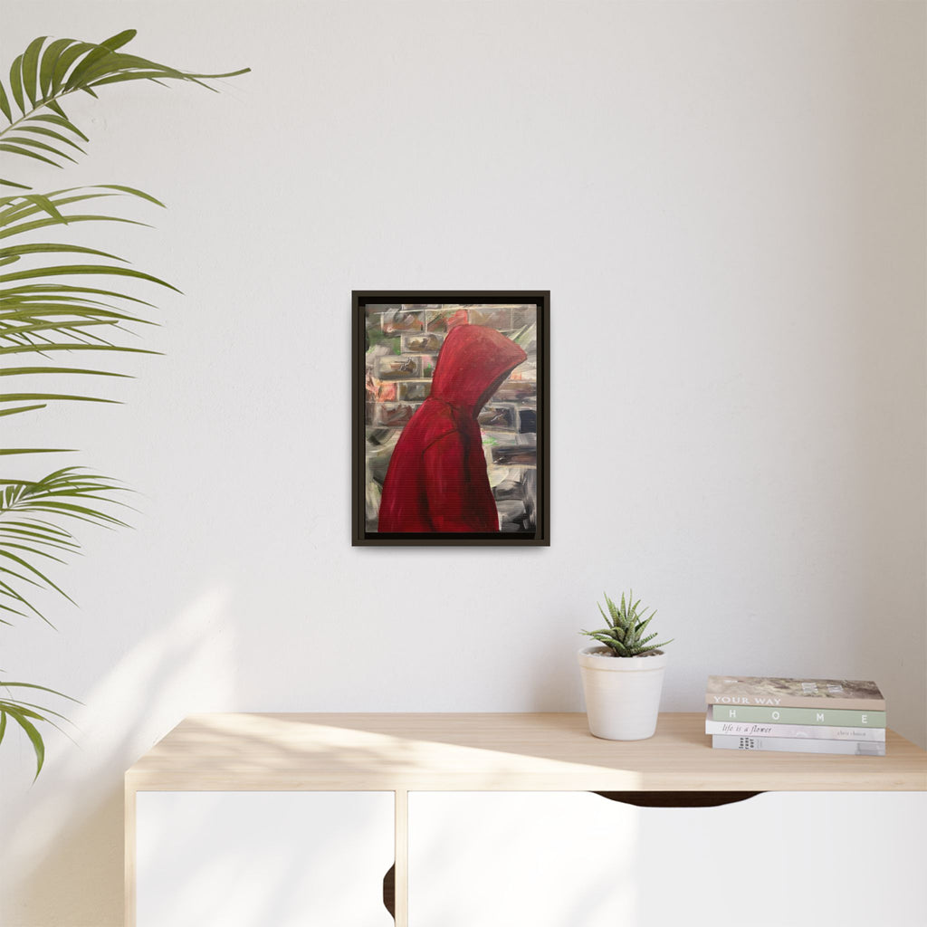 Red Hood - Framed Wall Art — Figure Urban Painting