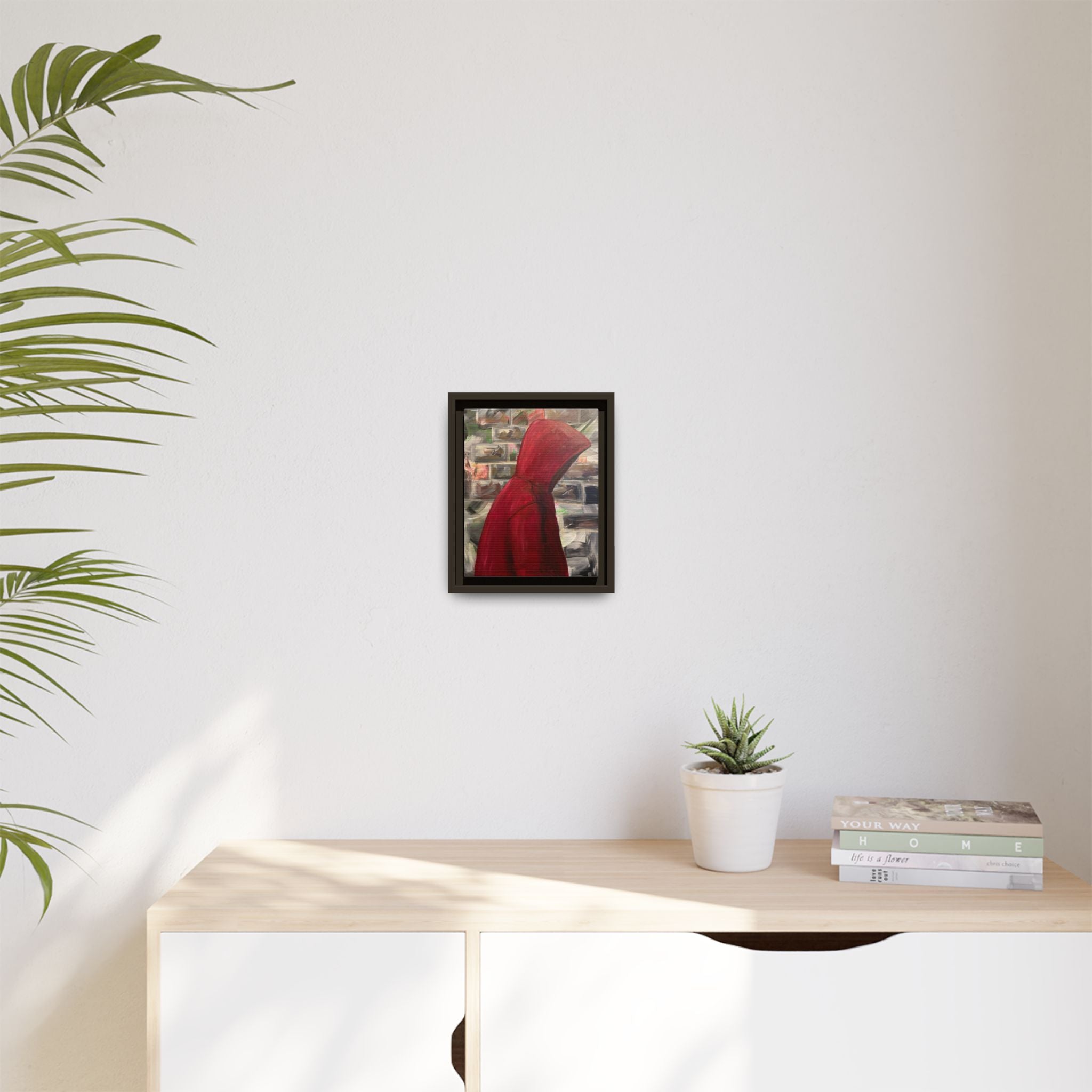 Red Hood - Framed Wall Art — Figure Urban Painting