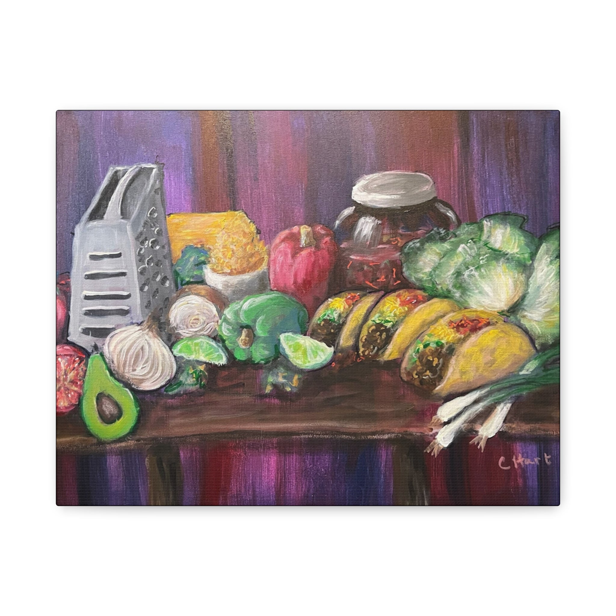Taco Tuesday - Matte Canvas, Stretched, 1.25"