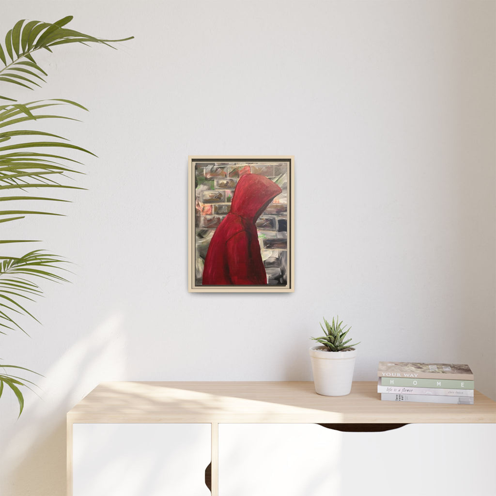 Red Hood - Framed Wall Art — Figure Urban Painting