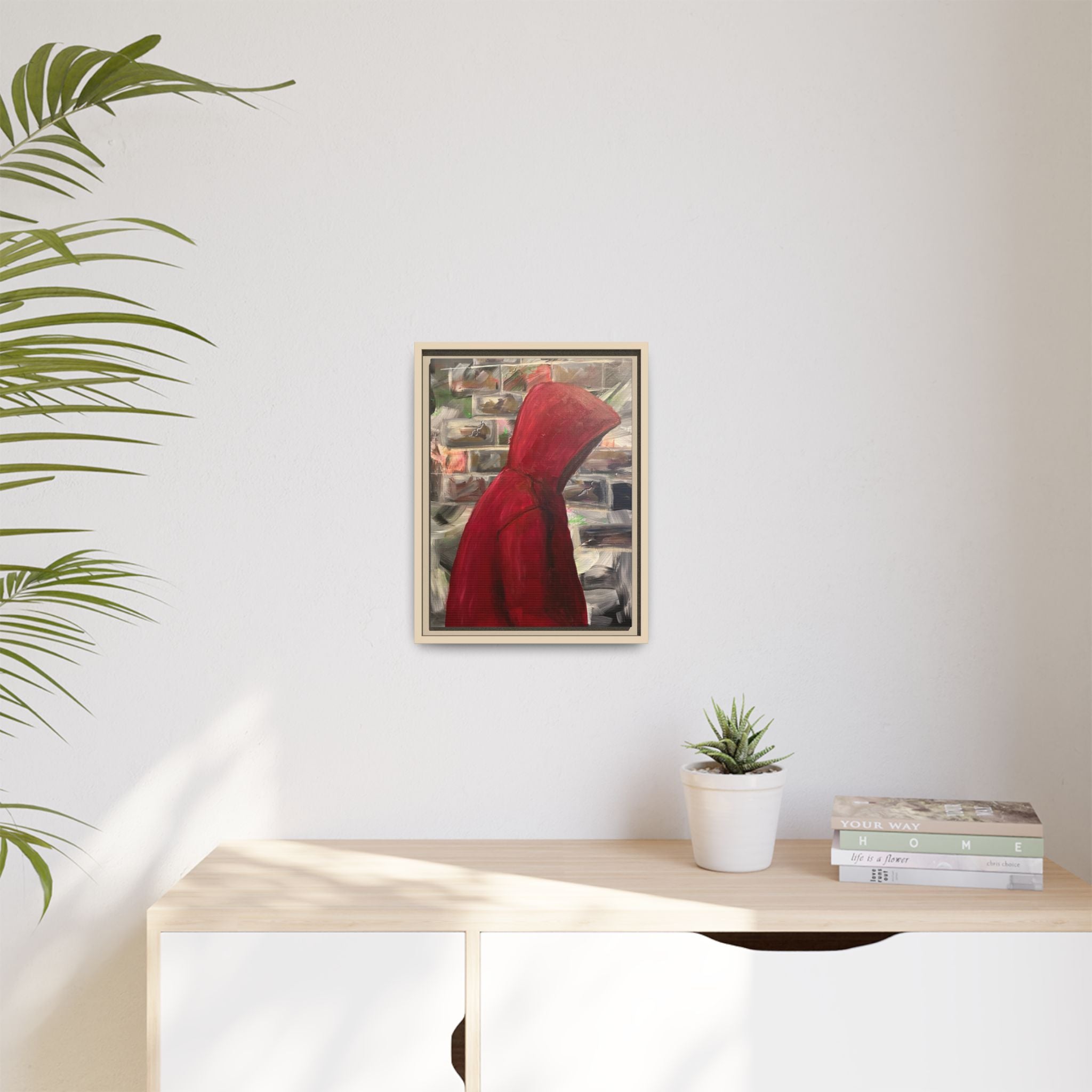 Red Hood - Framed Wall Art — Figure Urban Painting