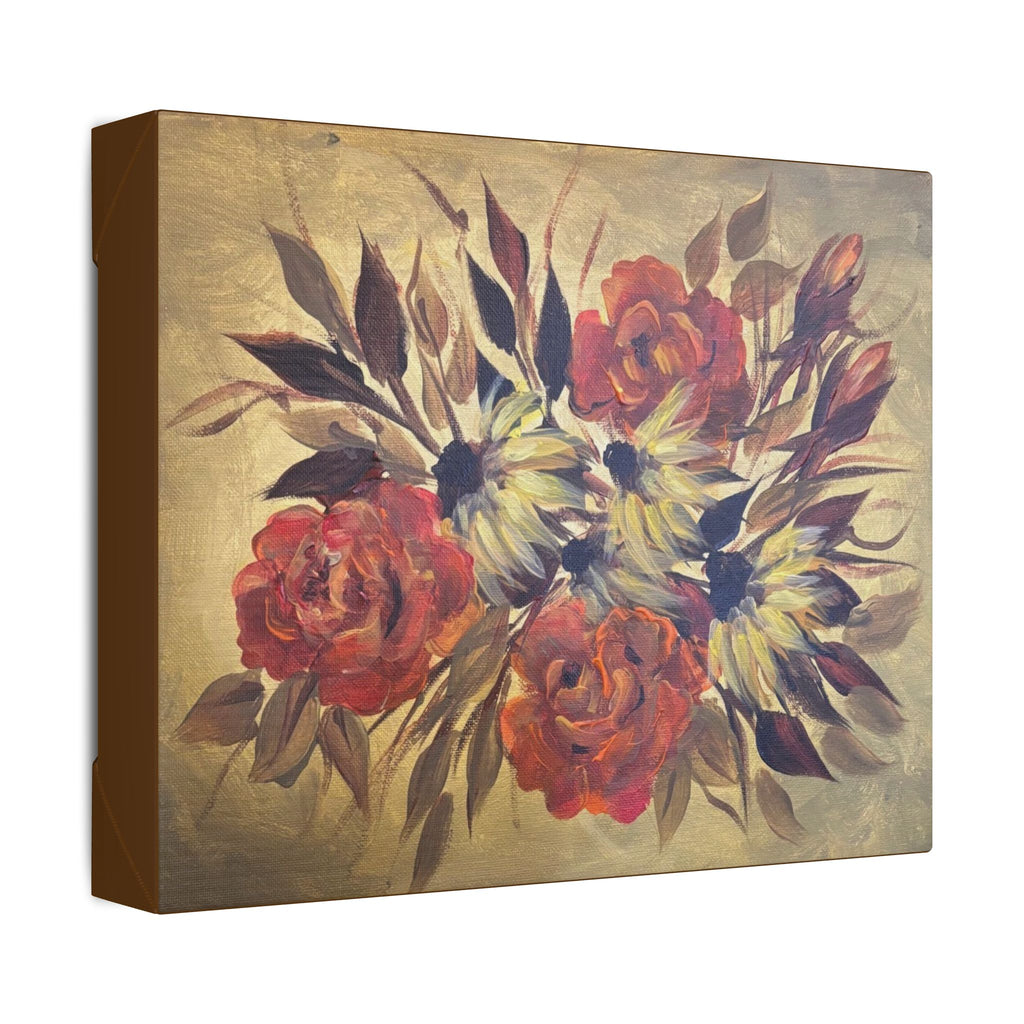 Vintage Look Floral Bouquet Canvas