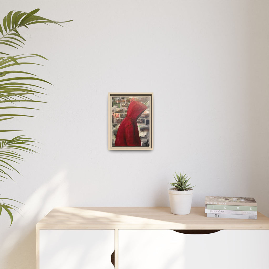 Red Hood - Framed Wall Art — Figure Urban Painting