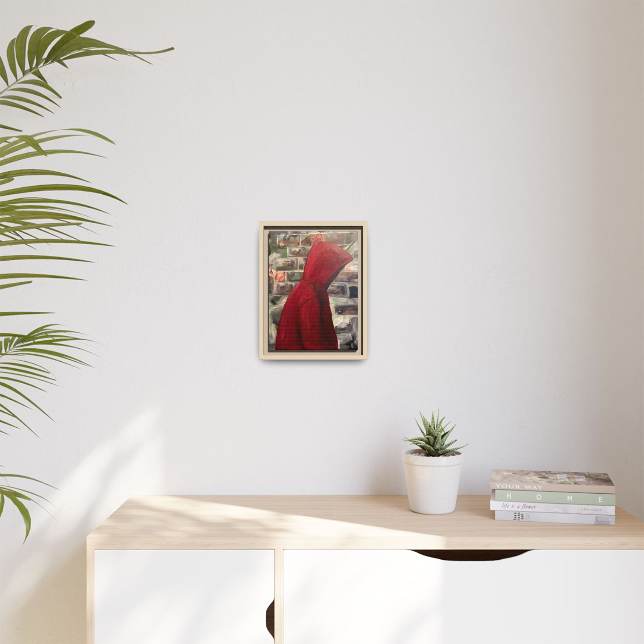 Red Hood - Framed Wall Art — Figure Urban Painting
