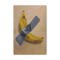 Duct Tape Banana Satire Canvas Print — Modern Pop Art Wall Decor