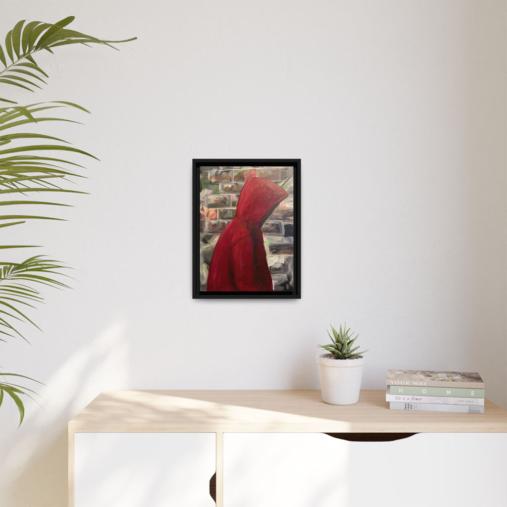 Red Hood - Framed Wall Art — Figure Urban Painting