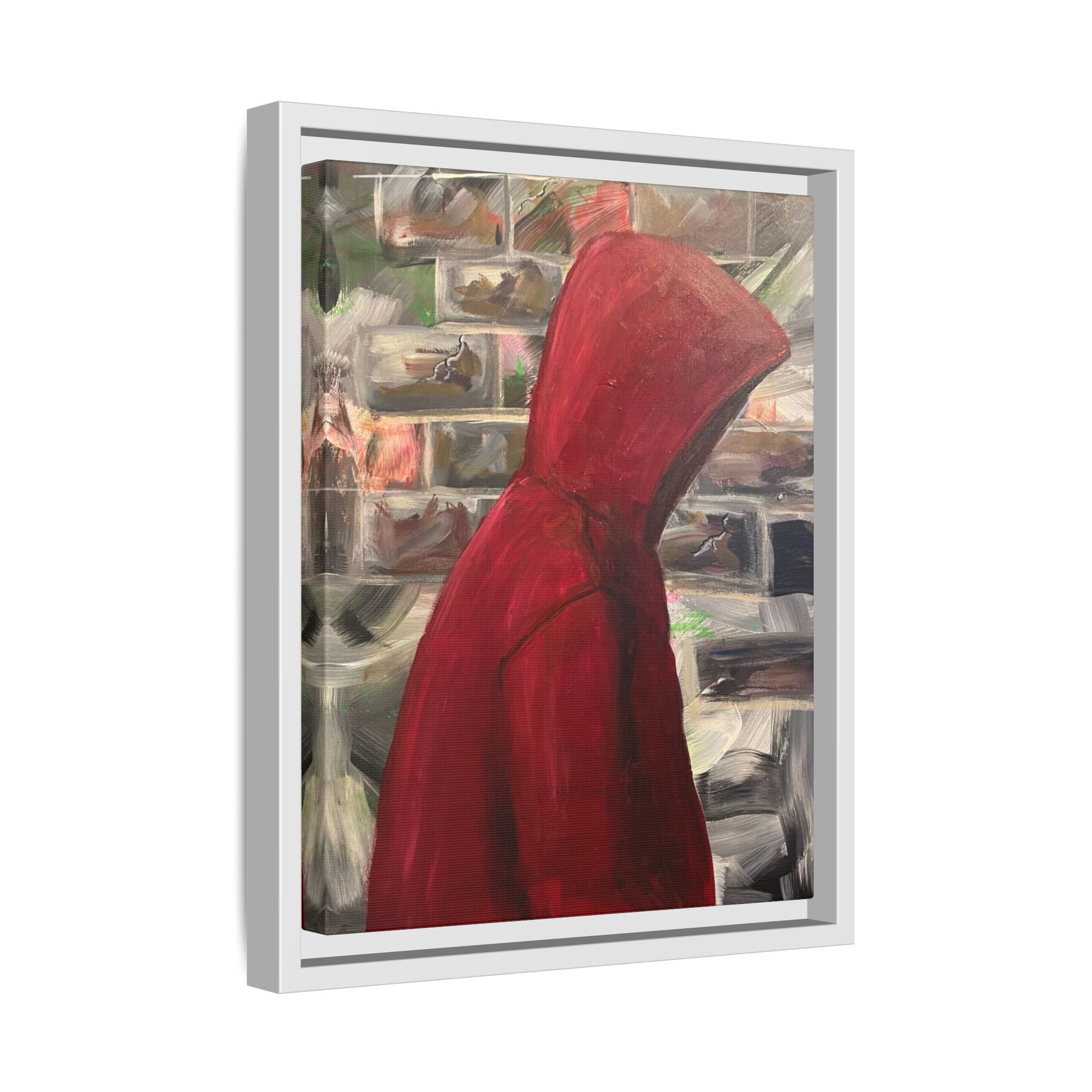 Red Hood - Framed Wall Art — Figure Urban Painting