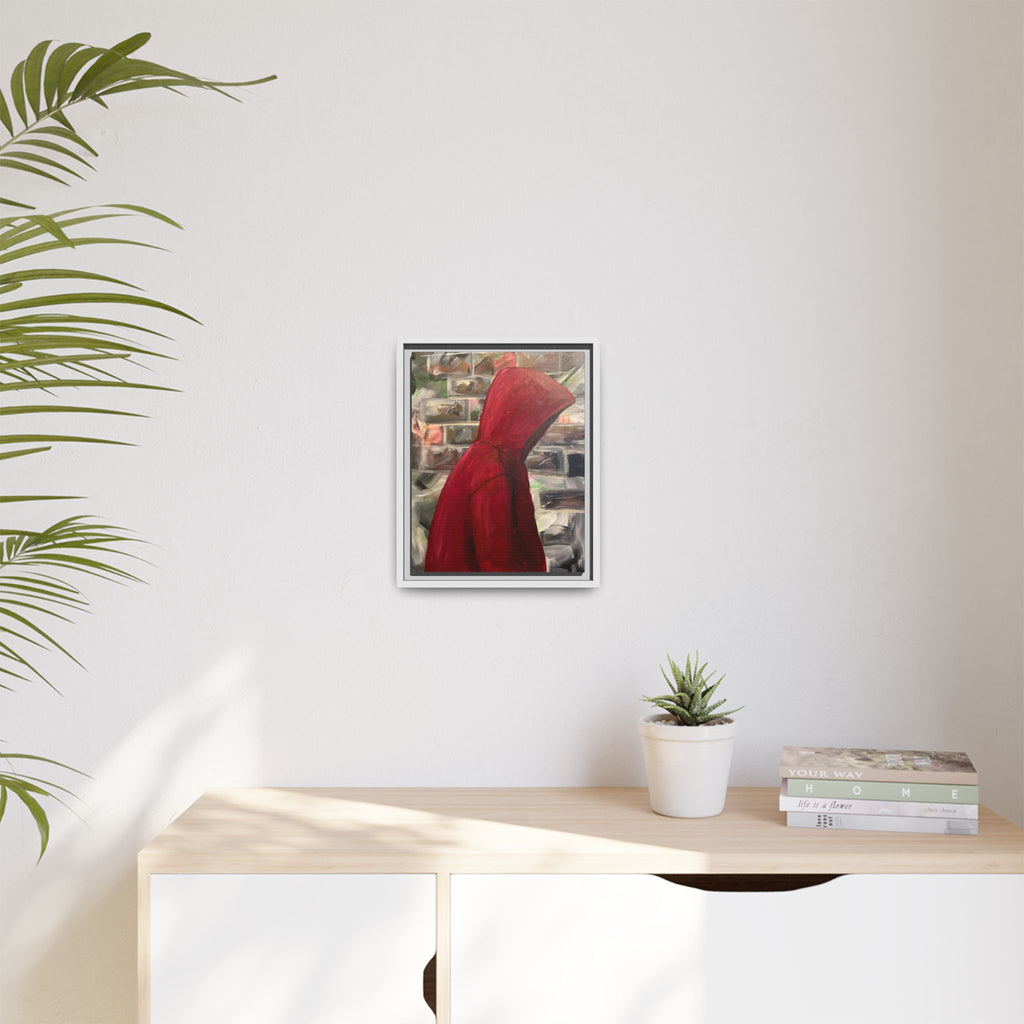 Red Hood - Framed Wall Art — Figure Urban Painting