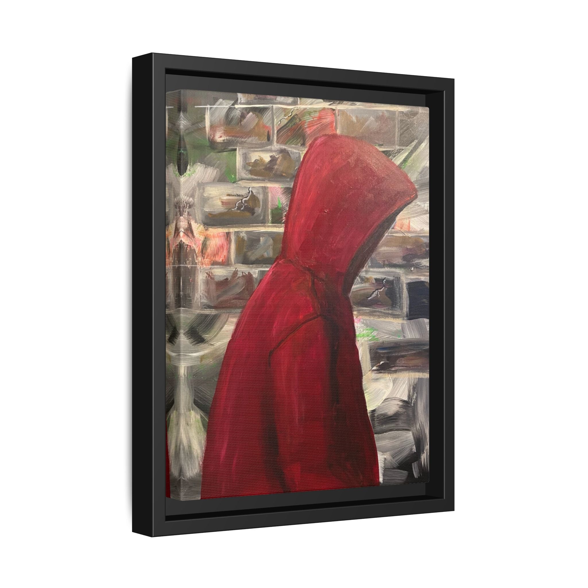 Red Hood - Framed Wall Art — Figure Urban Painting