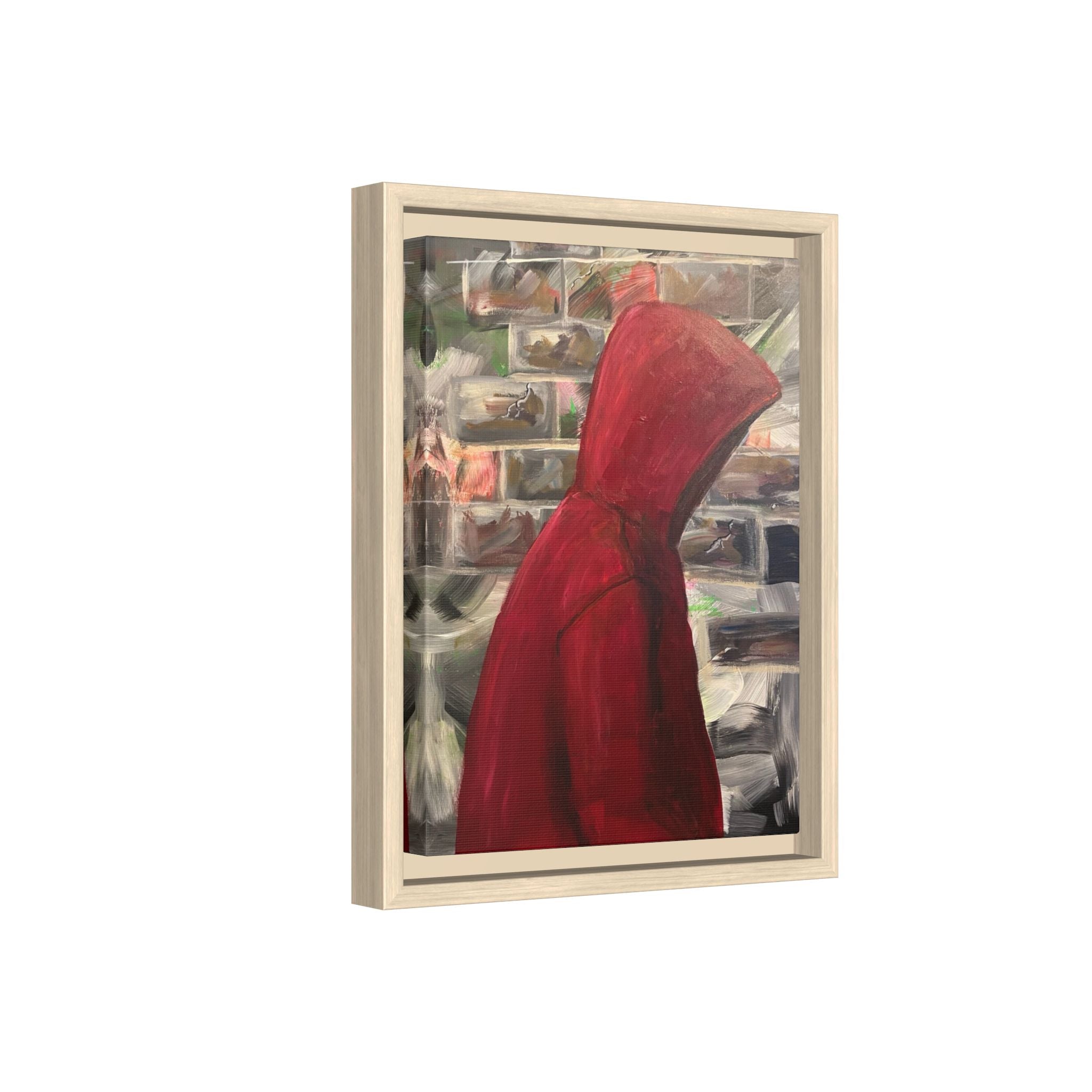 Red Hood - Framed Wall Art — Figure Urban Painting