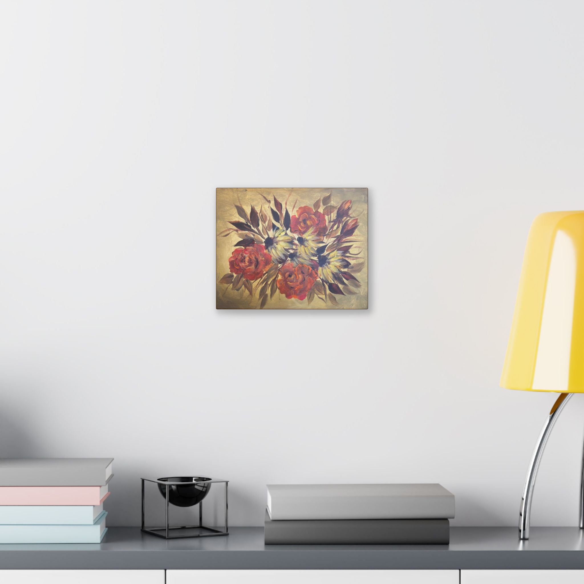Vintage Look Floral Bouquet Canvas
