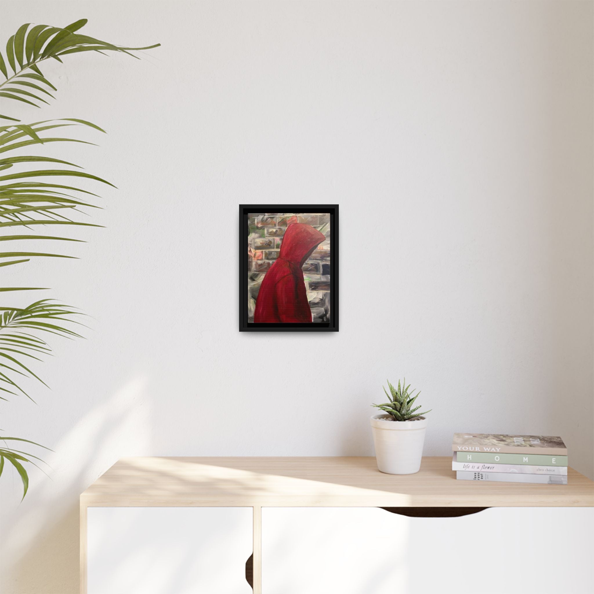 Red Hood - Framed Wall Art — Figure Urban Painting
