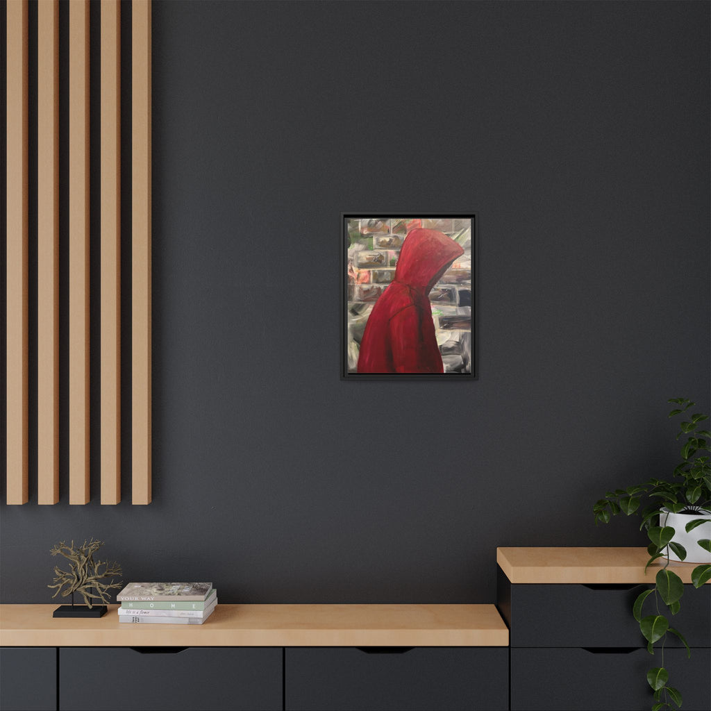 Red Hood - Framed Wall Art — Figure Urban Painting