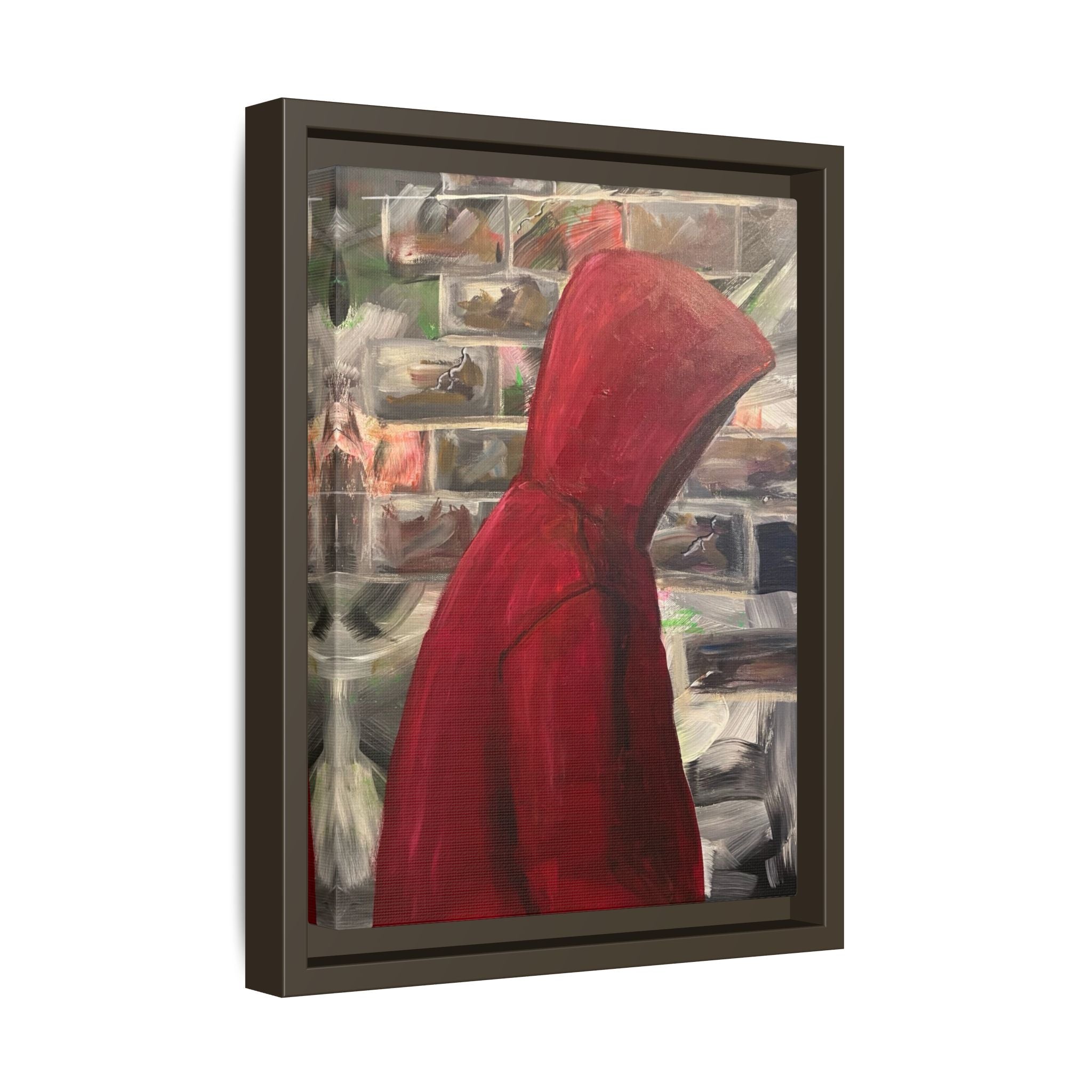 Red Hood - Framed Wall Art — Figure Urban Painting