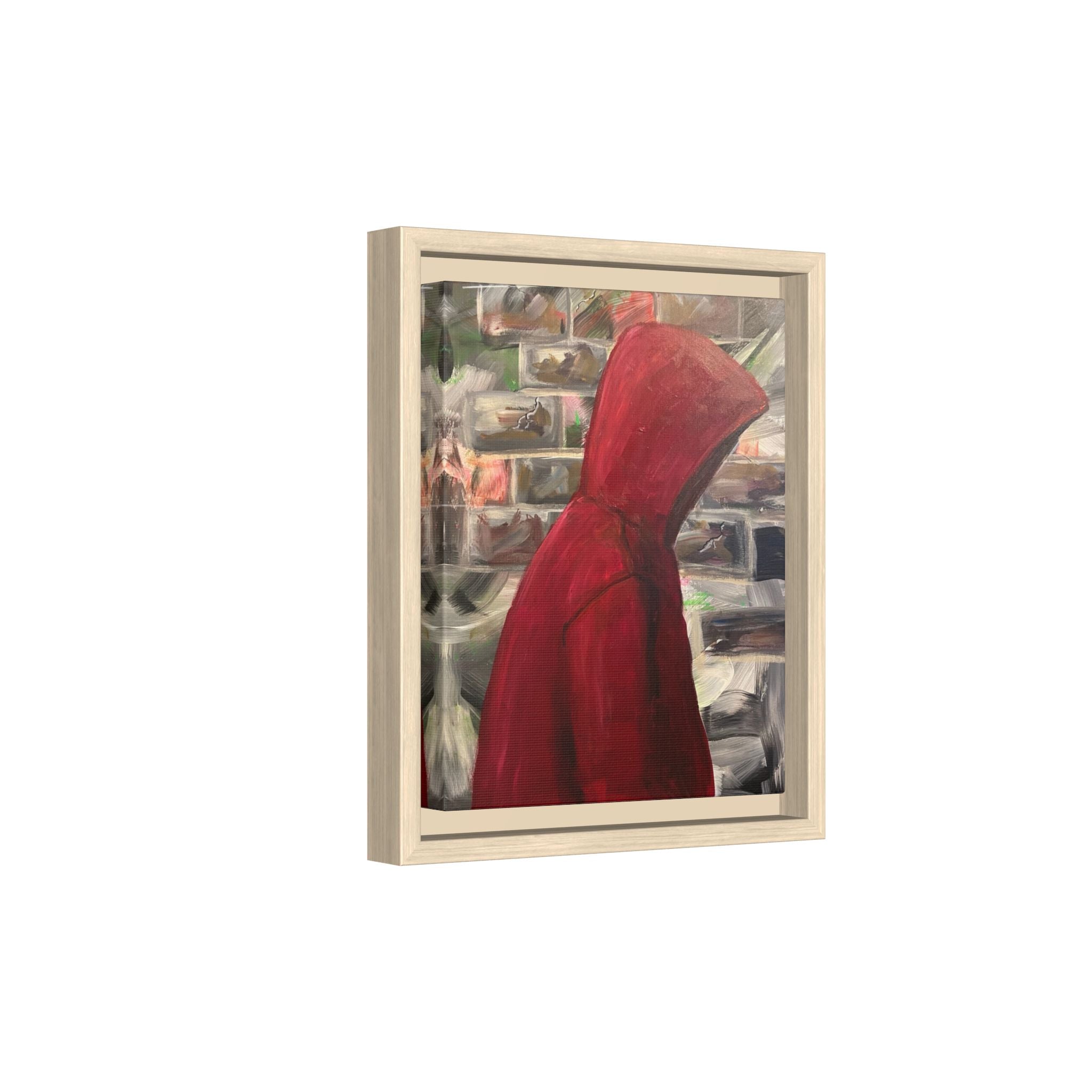 Red Hood - Framed Wall Art — Figure Urban Painting