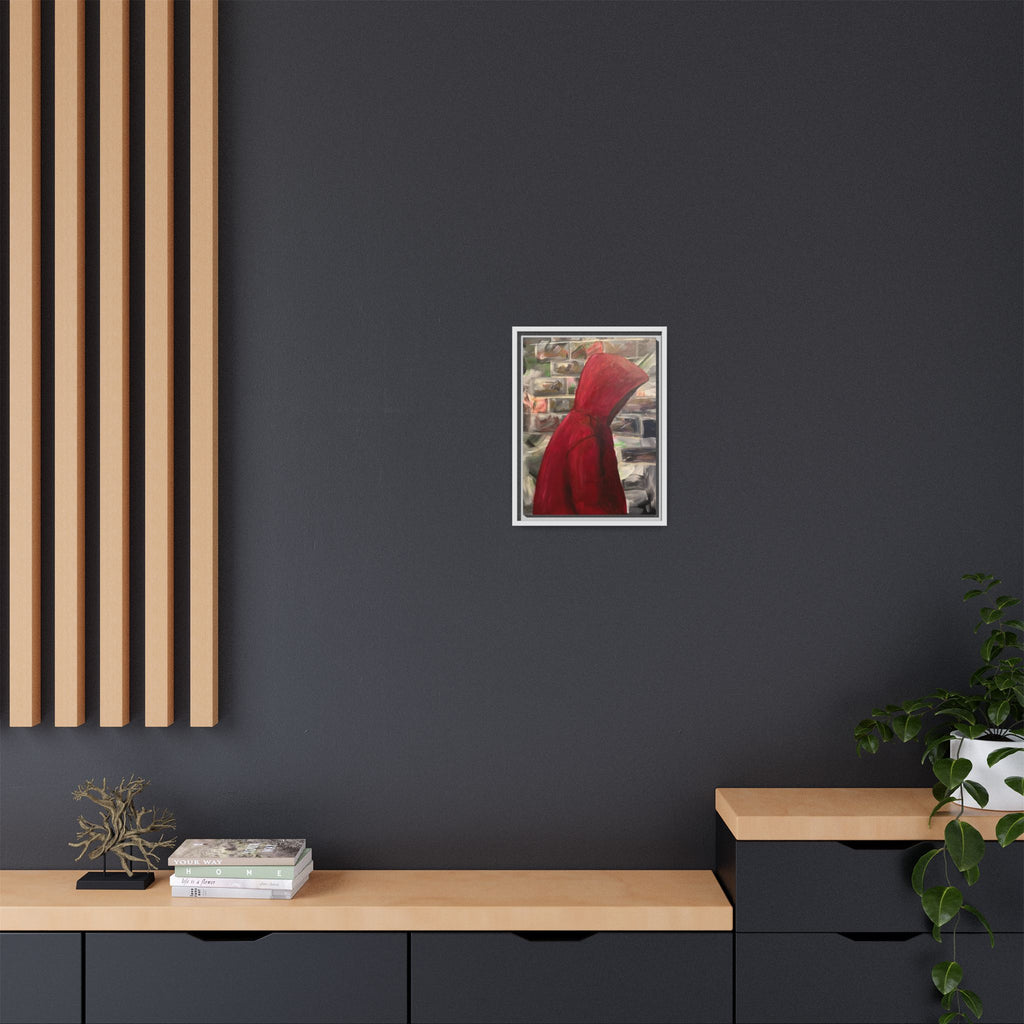Red Hood - Framed Wall Art — Figure Urban Painting