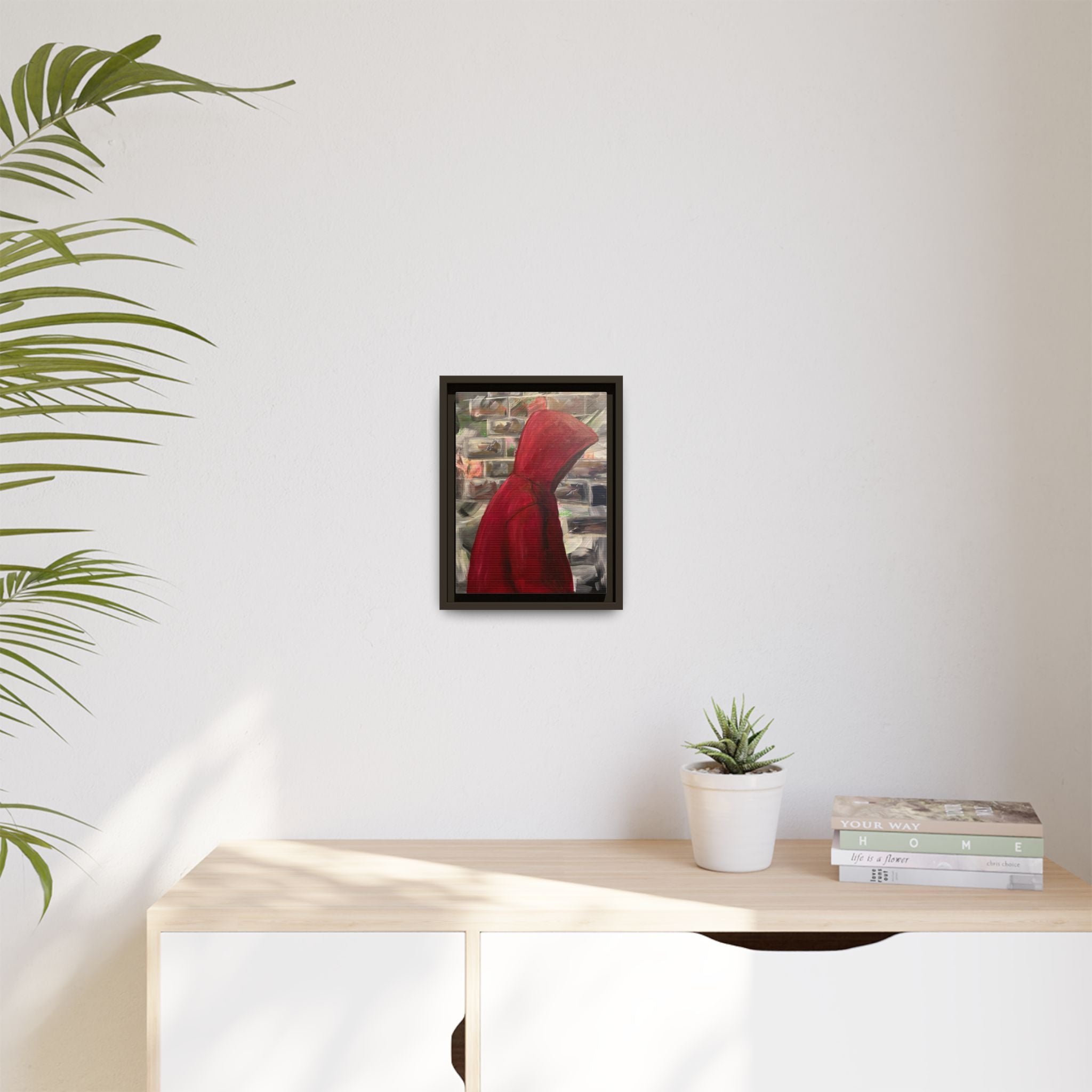 Red Hood - Framed Wall Art — Figure Urban Painting