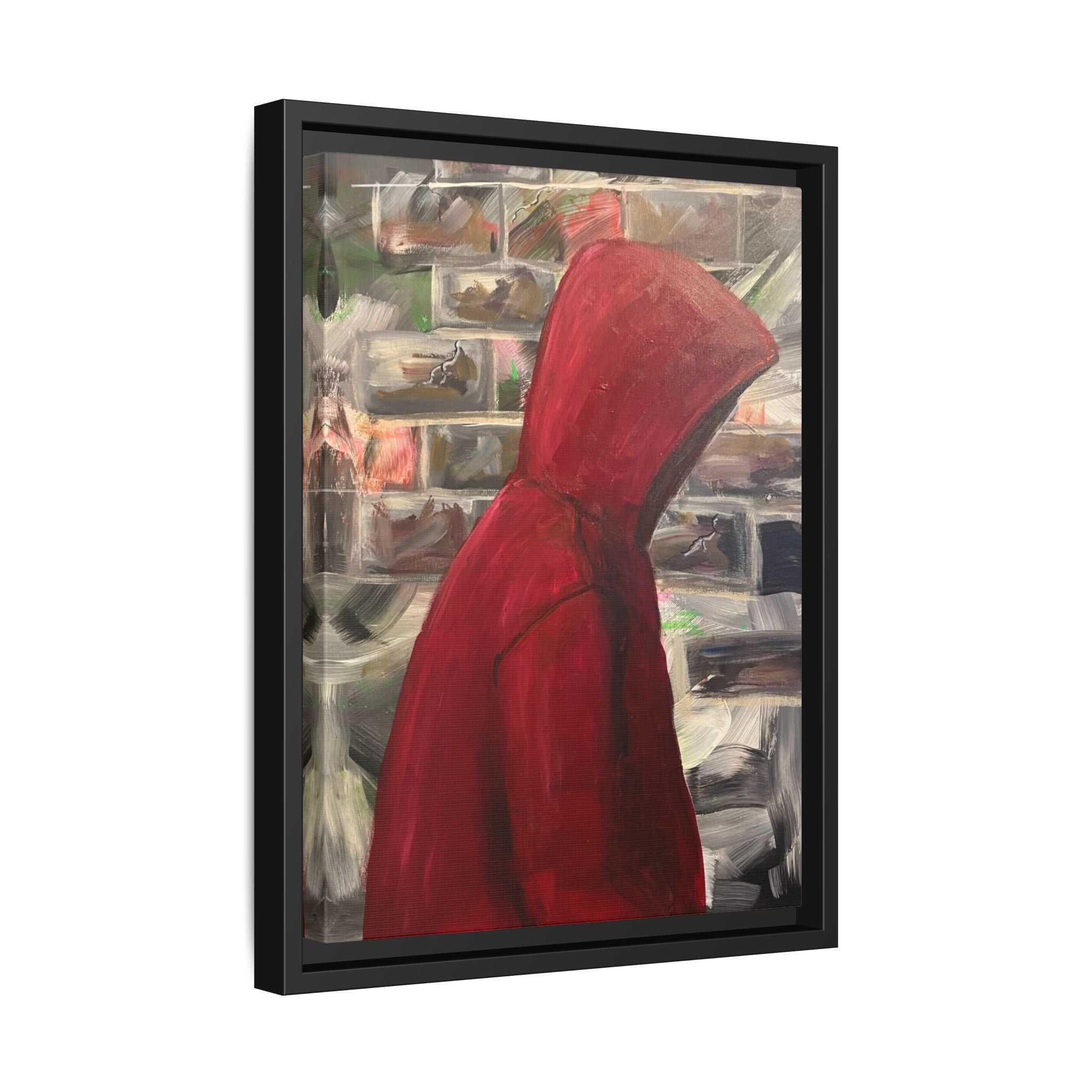 Red Hood - Framed Wall Art — Figure Urban Painting