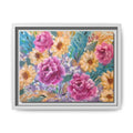 Floral Matte Canvas, Framed (Multi-color)