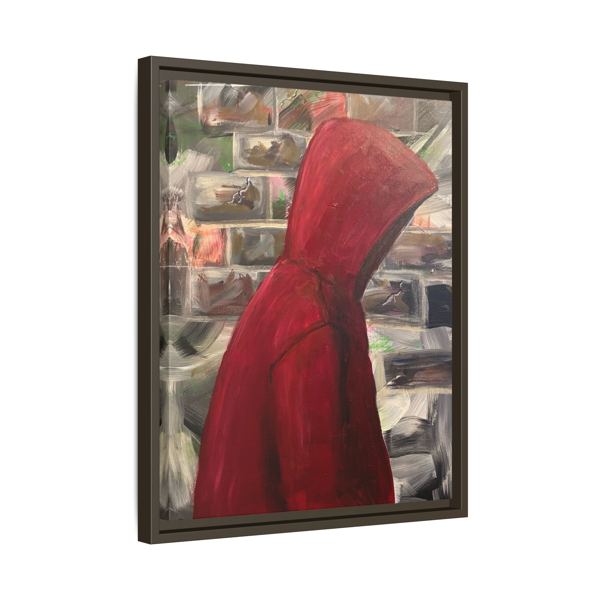 Red Hood - Framed Wall Art — Figure Urban Painting