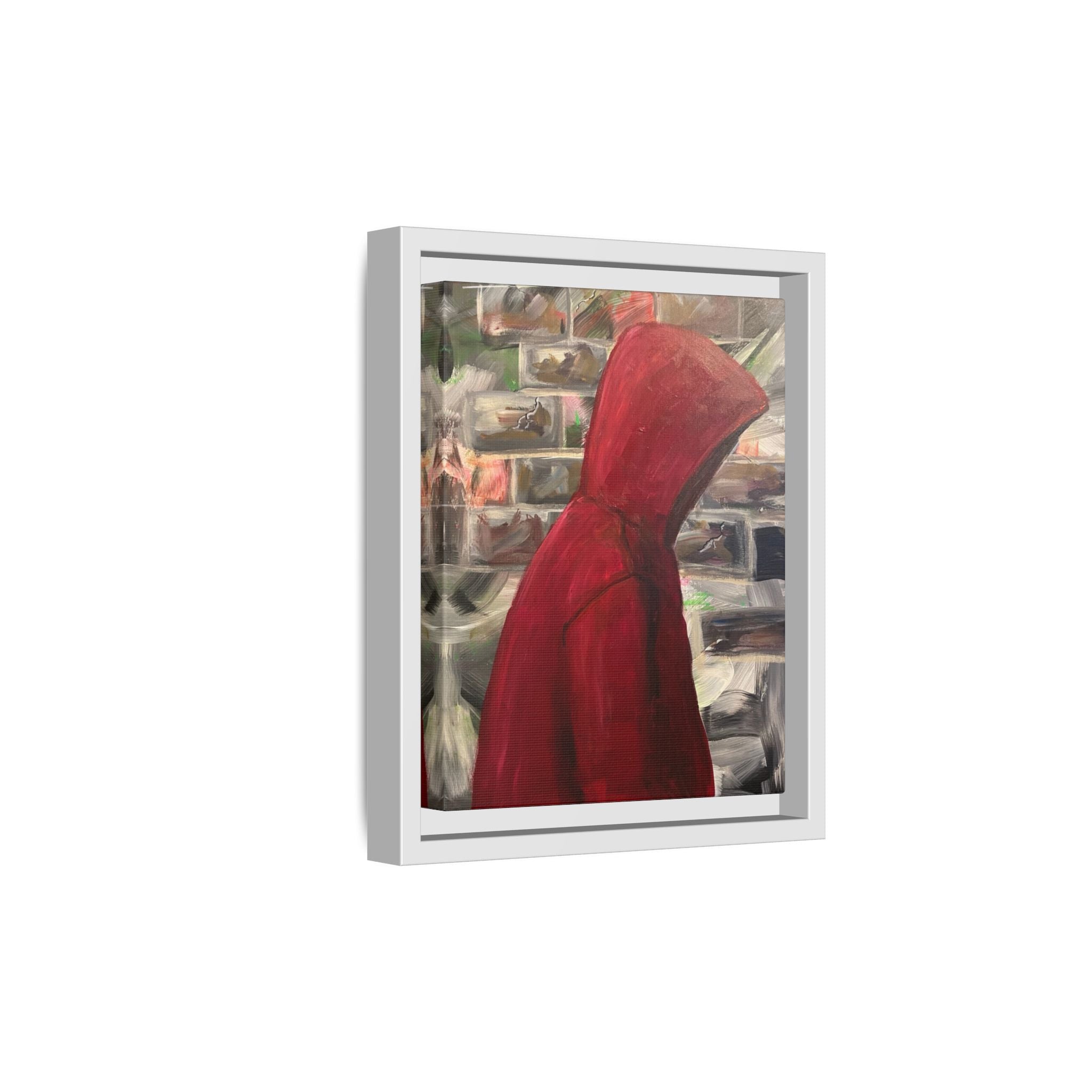 Red Hood - Framed Wall Art — Figure Urban Painting