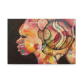 Abstract Woman Profile Canvas Print — Colorful Contemporary Wall Art